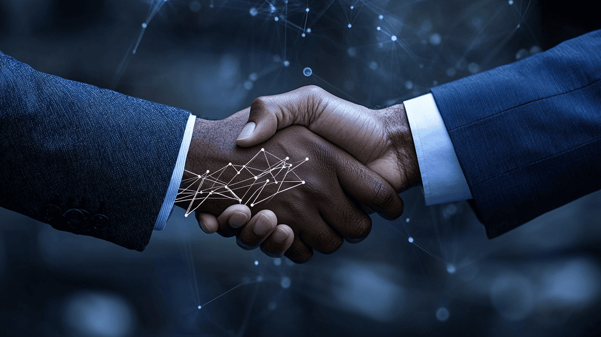 Handshake with digital network overlay
